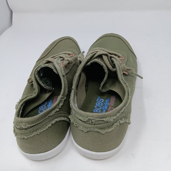 Skechers Bobs B Cute women's sneakers, olive green, with memory foam sz 7 - Picture 5 of 6